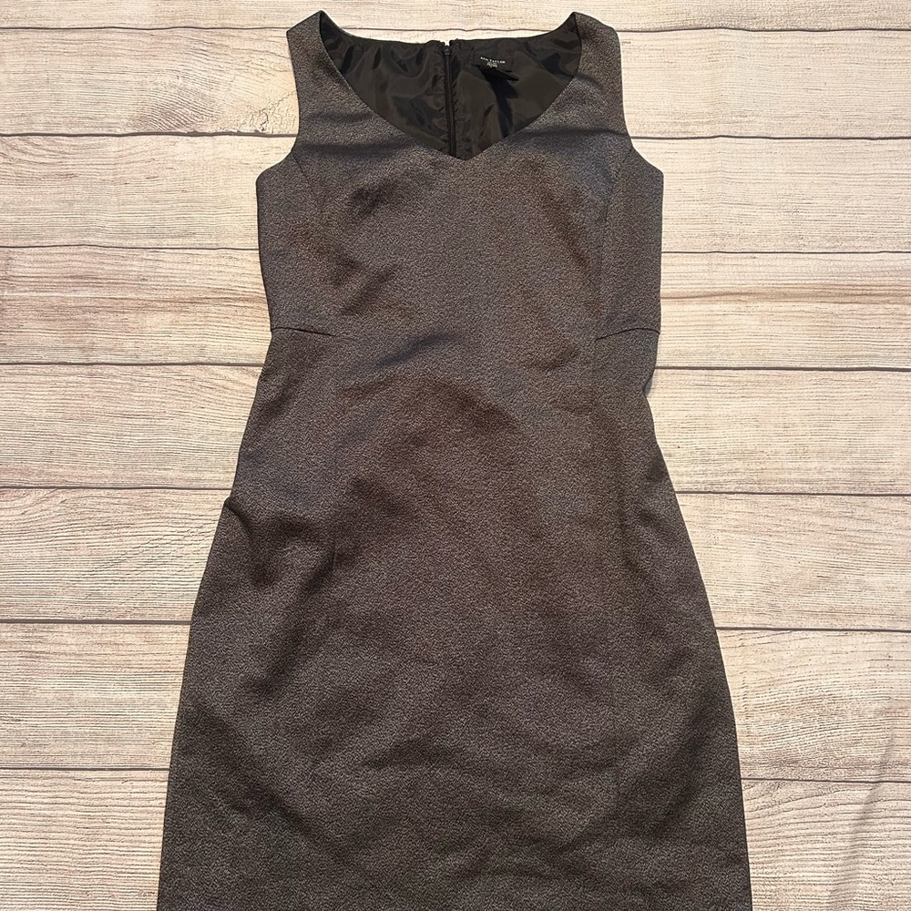 Ann Taylor Charcoal Sleeveless Mini Dress